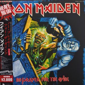 Iron Maiden – No Prayer For The Dying LP (12 studio tracks – colored vinyl w/insert & obi)